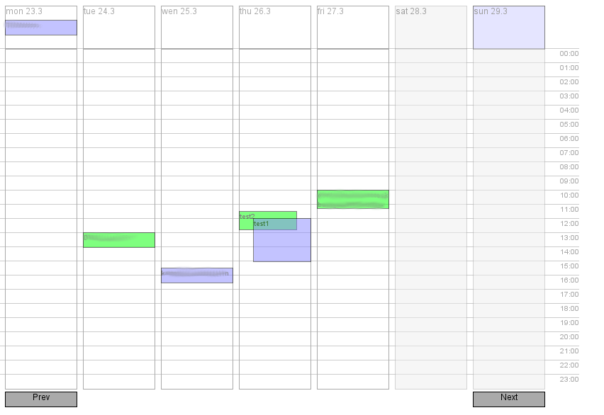 Web Calendar