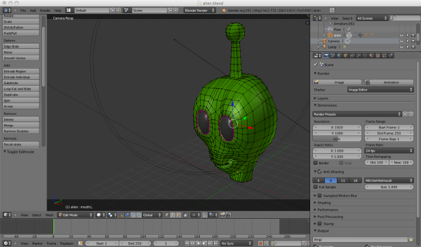 alien head blender