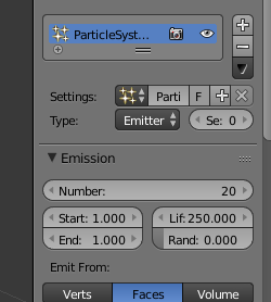 first particle system