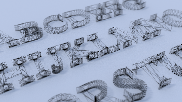 wireframe letters