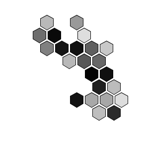 hexagonal abstract art generator