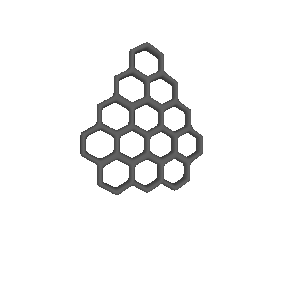 mesh from hexagonal prisms