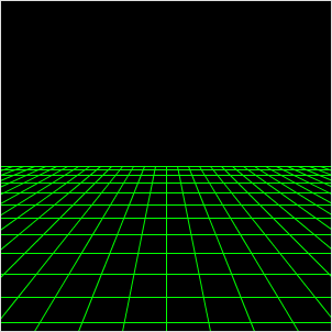 retro 3d neon linegrid